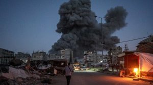 صیہونیوں کے ہاتھوں فلسطینی صحافیوں کے خیمے دوبارہ نذرِ آتش
