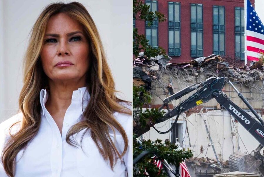 وائٹ ہاؤس میں تنازع شدت اختیار کر گیا، میلینیا ٹرمپ نے مشرقی ونگ کی مسماری پر تشویش کا اظہار کیا