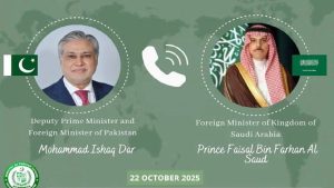 پاکستان اور سعودی عرب کے وزرائے خارجہ کی ٹیلیفونک گفتگو: غزہ اور فلسطین کے معاملات پر تبادلہ خیال