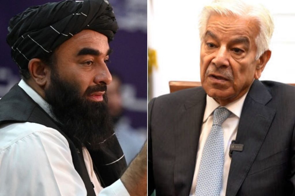 پاکستانی وزیرِ دفاع کا طالبان کے ترجمان پر رد عمل سامنے آگیا