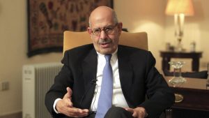  عالمی ایٹمی توانائی ایجنسی کے سابق ڈائریکٹر جنرل محمد البرادعی نے ایران کے خلاف امریکی صدر ڈونلڈ ٹرمپ کی دھمکیوں کو بین الاقوامی قوانین کی صریح خلاف ورزی قرار دے دیا۔