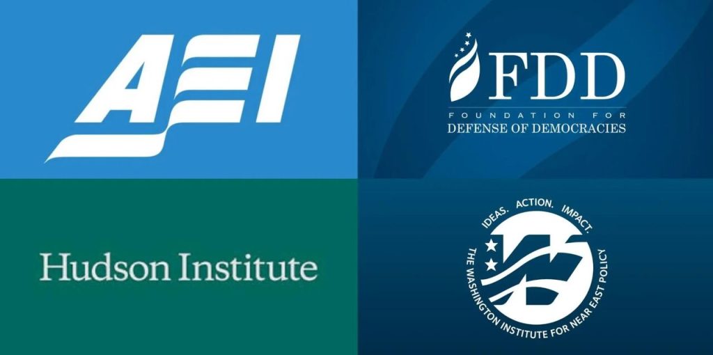 رپورٹ کے مطابق امریکی نومحافظہ کار تھنک ٹینکس نے ایران کے خلاف فوجی کارروائی کے بیانیے کو فروغ دینے میں اہم کردار ادا کیا